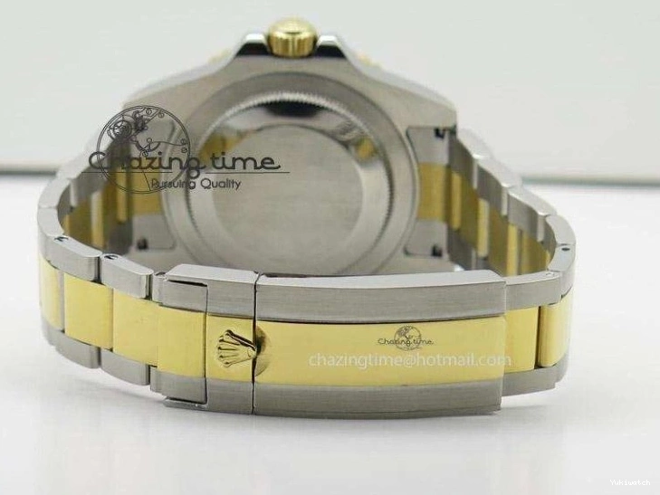 Black A2836 LN YG Submariner SS Bracelet Markers on Dial Diamonds 116613 0418